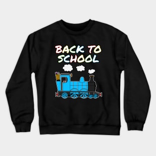 Back To School Steam Train (Blue) Crewneck Sweatshirt